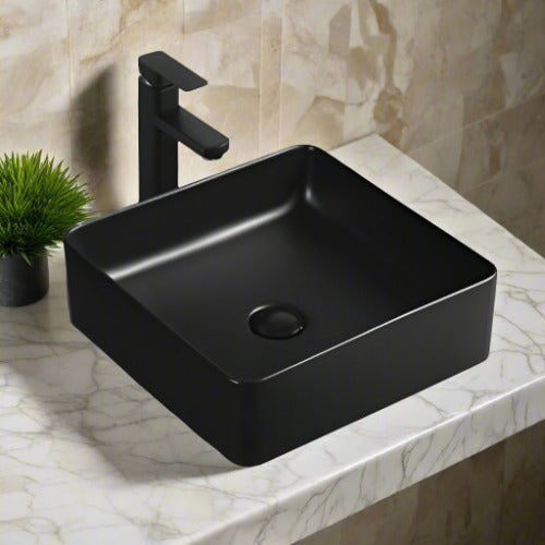 Matt Black Basin 360x360x130 (Model BM26)