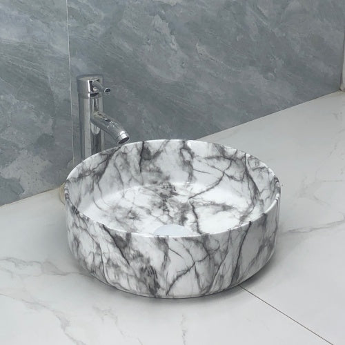 Gloss White Marble Basin 360x360x120 (Model MAG41)
