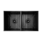 Vertex Gunmetal Black Double Bowl Stainless Steel Sink