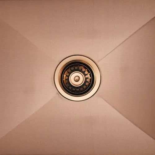 Vertex Brushed Copper Rose Gold Double Bowl Stainless Steel Sink with Drainer 1114x440x200 (Model RGSDD 1144)