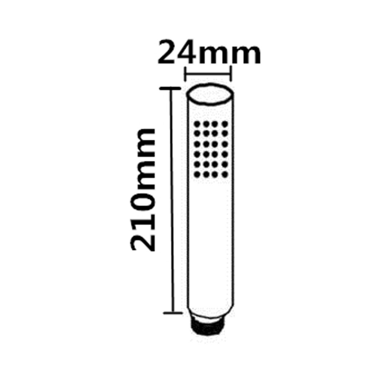 Pentro Round Matte Black Solid Brass Hand Shower Spray