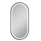 Black Oval Framed LED Mirror 450x950mm