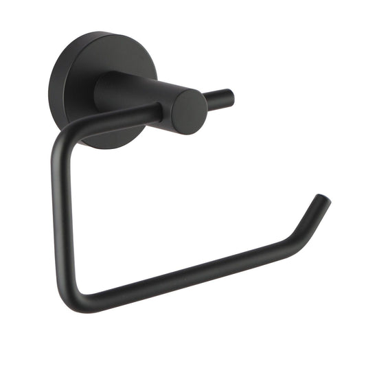 Lucid Pin Round Black Toilet Paper Roll Holder