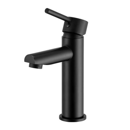 Lucid Pin Round Black Basin Mixer(Tall Vesion)