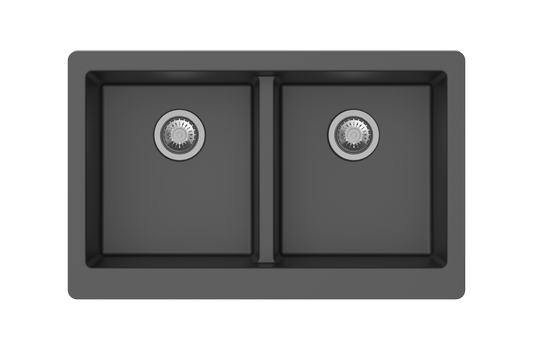 RETRO 5050 DOUBLE BOWL BUTLER SINK - BLACK