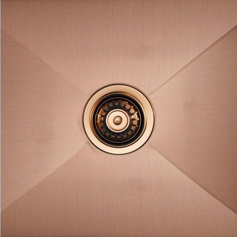 Vertex 740x440x220 Brushed Copper Rose Gold Single Bowl Stainless Steel Sink