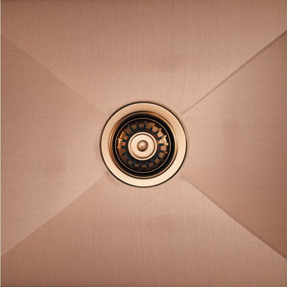 Vertex 740x440x220 Brushed Copper Rose Gold Single Bowl Stainless Steel Sink