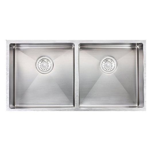 Double Kitchen Sink (Round Edges) Stainless Steel Sink (Model SSD 8644)