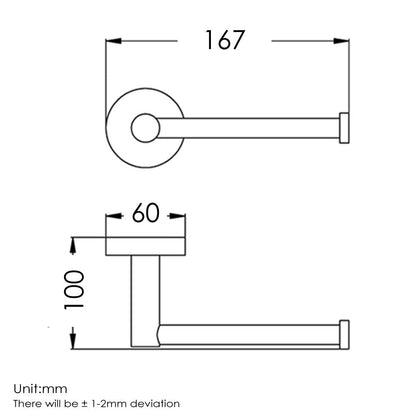 Pentro Chrome Toilet Roll Holder