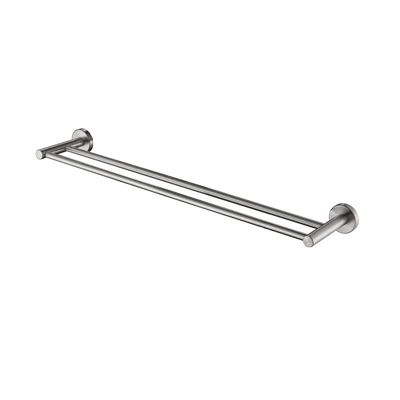 Lucid Pin Round Chrome Double Towel Rack Rail 790mm