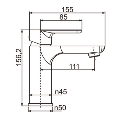 Norico Persano Chrome Basin Mixer