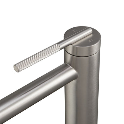 Caddence Brushed Nickel Tall Basin Mixer