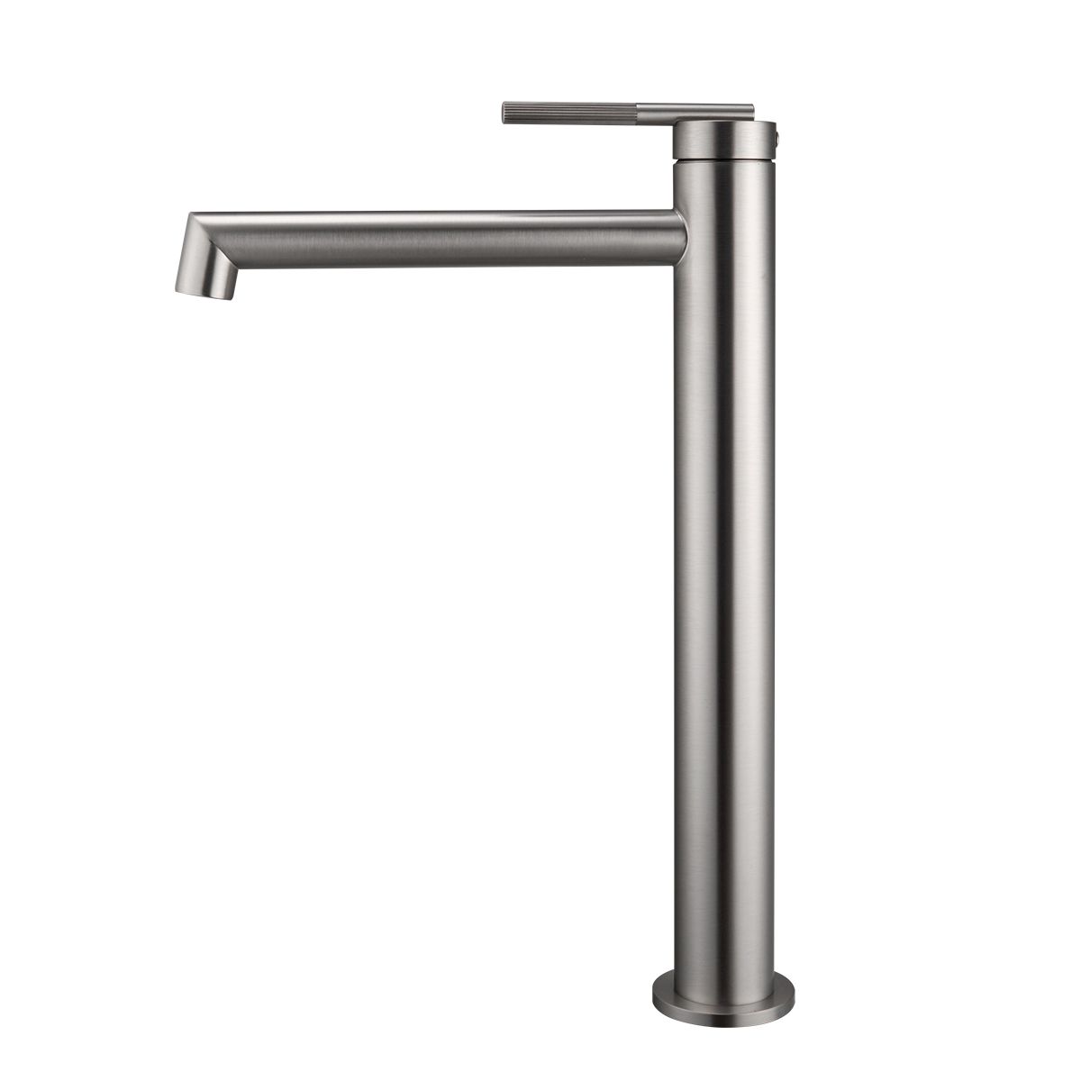 Caddence Brushed Nickel Tall Basin Mixer