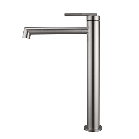 Caddence Brushed Nickel Tall Basin Mixer