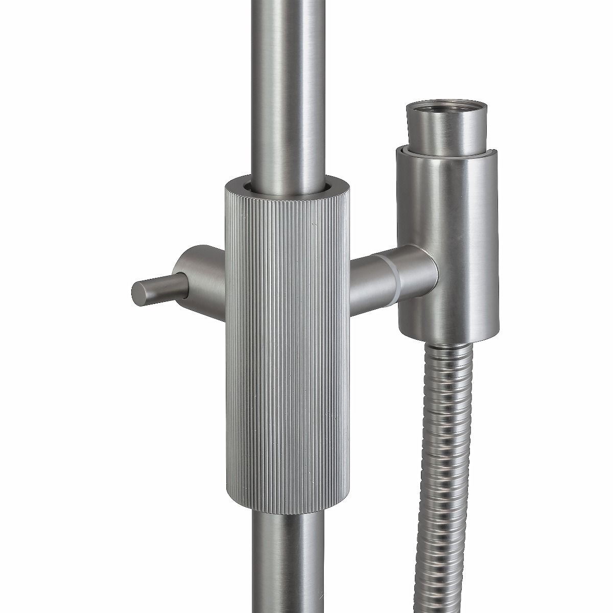 Caddence Brushed Nickel Shower Rail without Handheld Shower