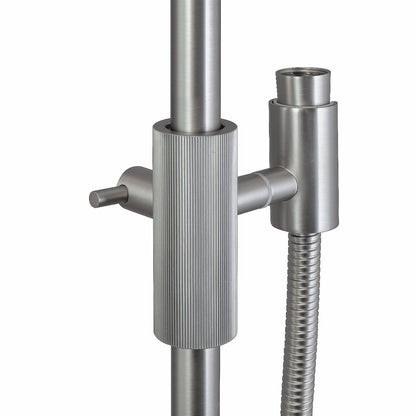 Caddence Brushed Nickel Shower Rail without Handheld Shower