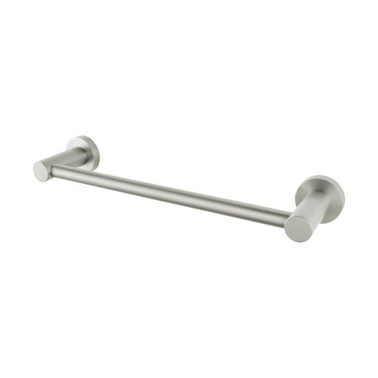 Lucid Pin Brushed Nickel Towel Rail 300mm