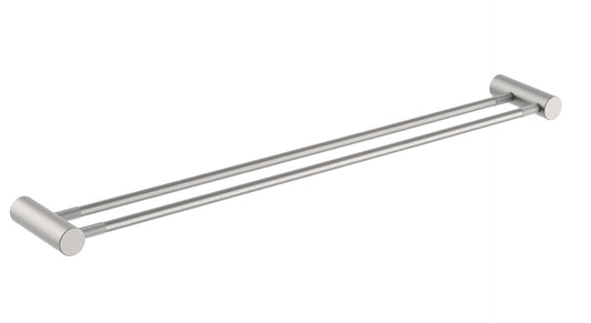 Caddence Brushed Nickel Double Towel Rail 800mm