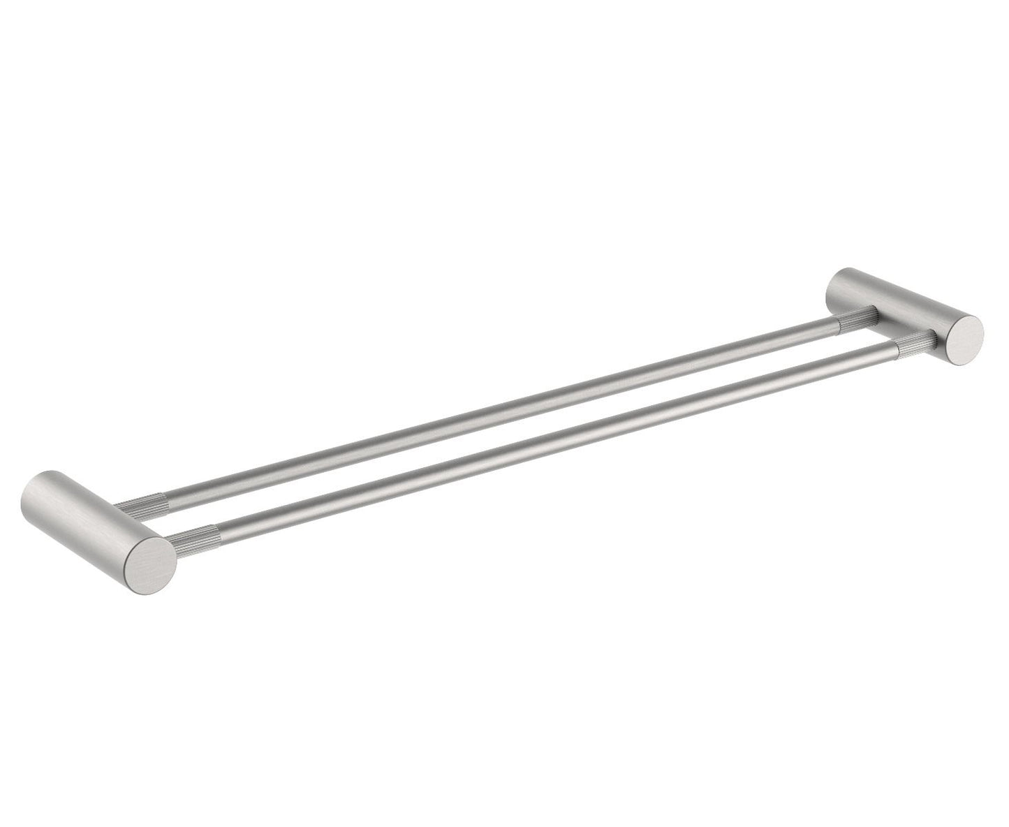 Caddence Brushed Nickel Double Towel Rail 600mm