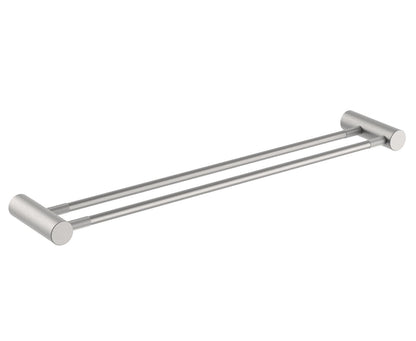 Caddence Brushed Nickel Double Towel Rail 600mm