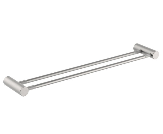 Caddence Brushed Nickel Double Towel Rail 600mm