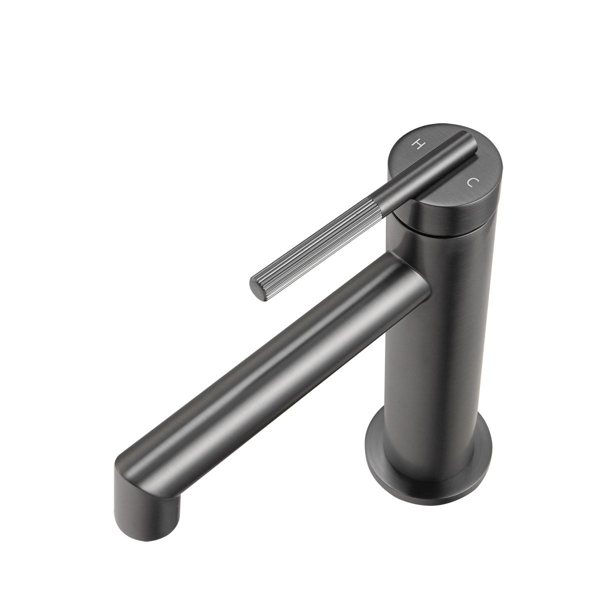 Caddence Brushed Gun Metal Grey Basin Mixer