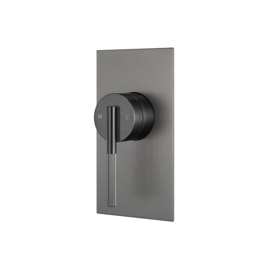 Caddence Brushed Gun Metal Grey Wall Mixer