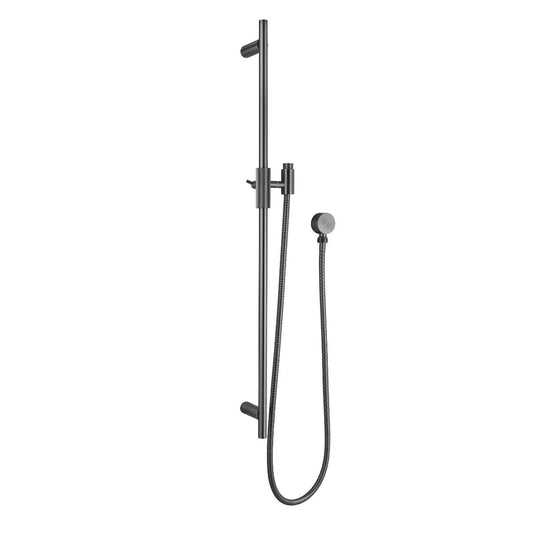 Caddence Brushed Gun Metal Grey Shower Rail without Handheld