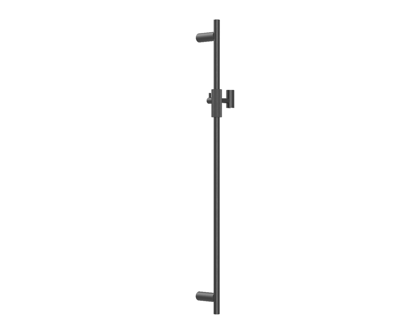 Caddence Brushed Gun Metal Grey Shower Rail without Handheld