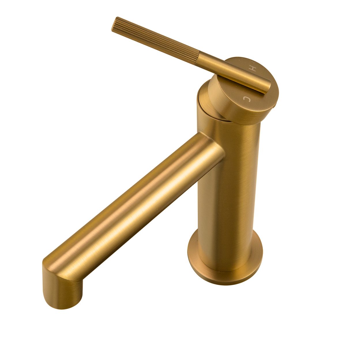 Caddence Brushed Yellow Gold Basin Mixer