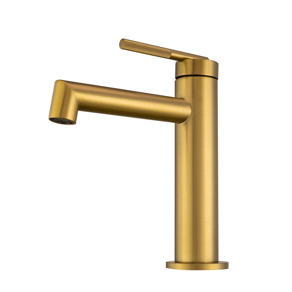 Caddence Brushed Yellow Gold Basin Mixer