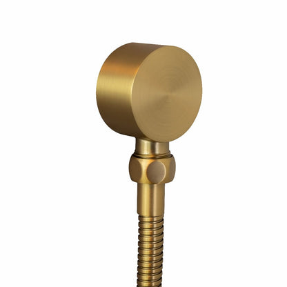 Caddence Brushed Yellow Gold Shower Rail without Handheld