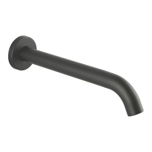 Lucid Pin Round Gun Metal Grey Bathtub/Basin Wall Spout