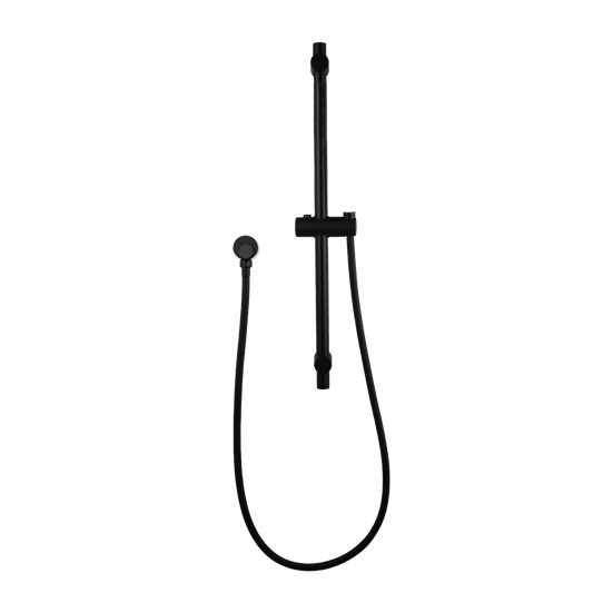 Round Black Hand held Shower Rail