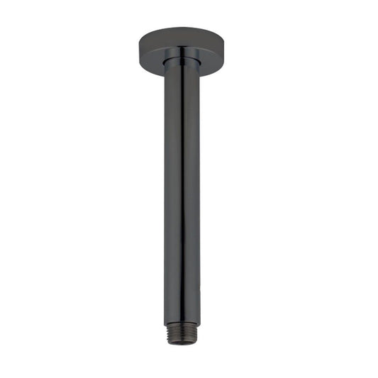 Pentro Gun Metal Grey Round Ceiling Shower arm 200mm