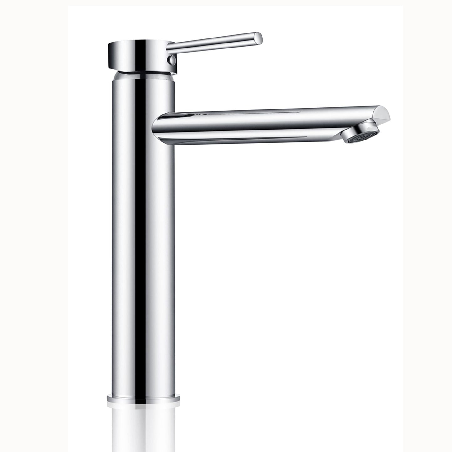 Lucid Pin Round Chrome Tall Basin Mixer
