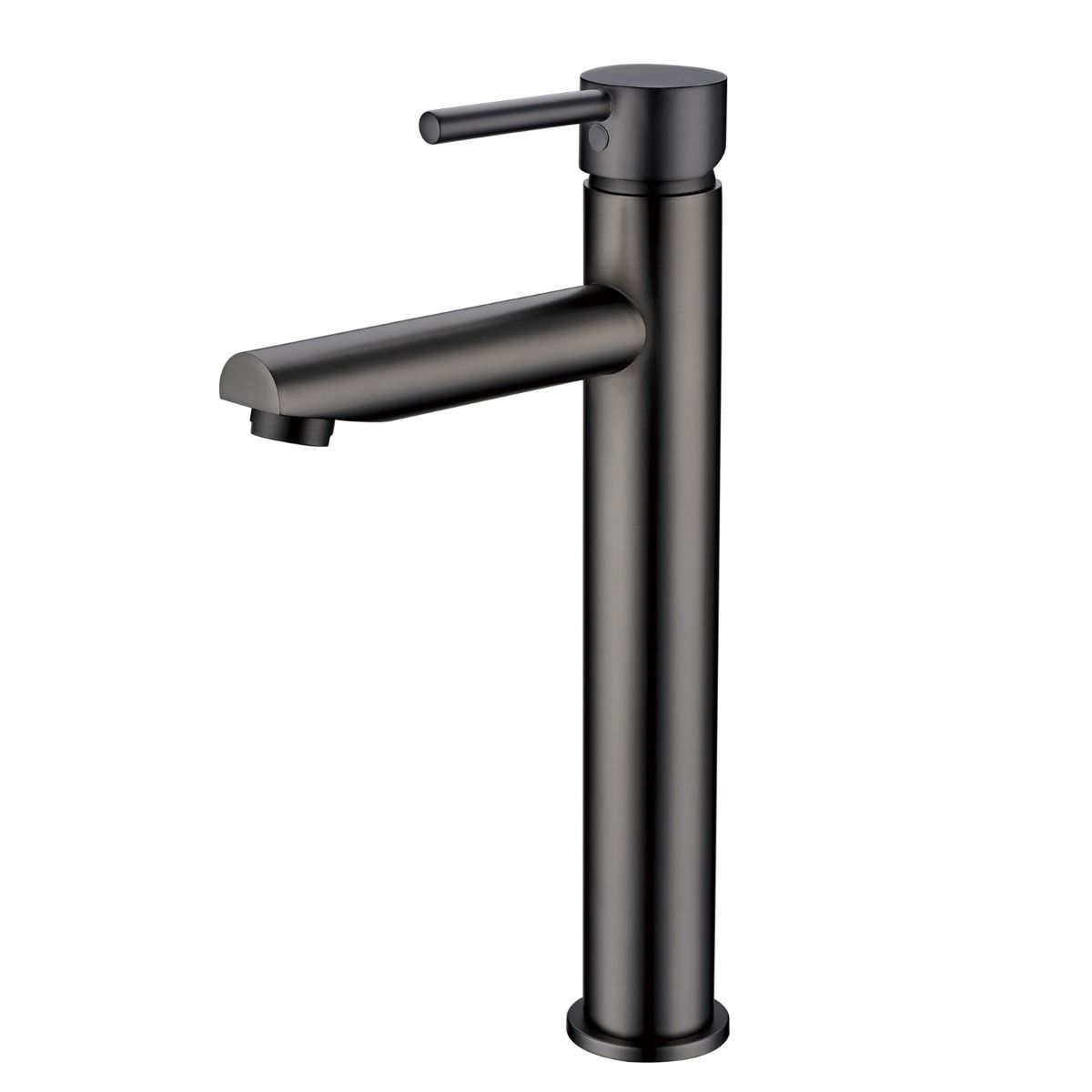 Norico Pentro Gun Metal Grey Round Tall Basin Mixer
