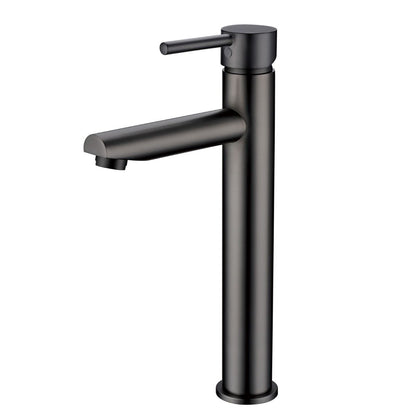 Norico Pentro Gun Metal Grey Round Tall Basin Mixer