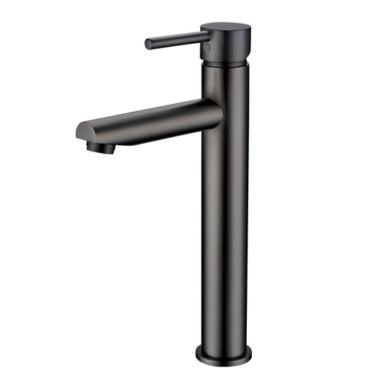 Norico Pentro Gun Metal Grey Round Tall Basin Mixer